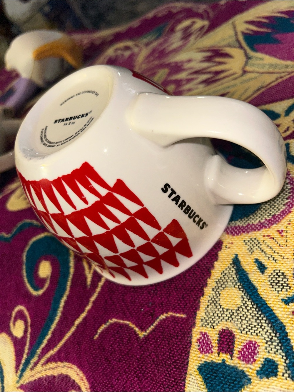Starbucks collectible mug red/white preloved - Picture 6 of 7